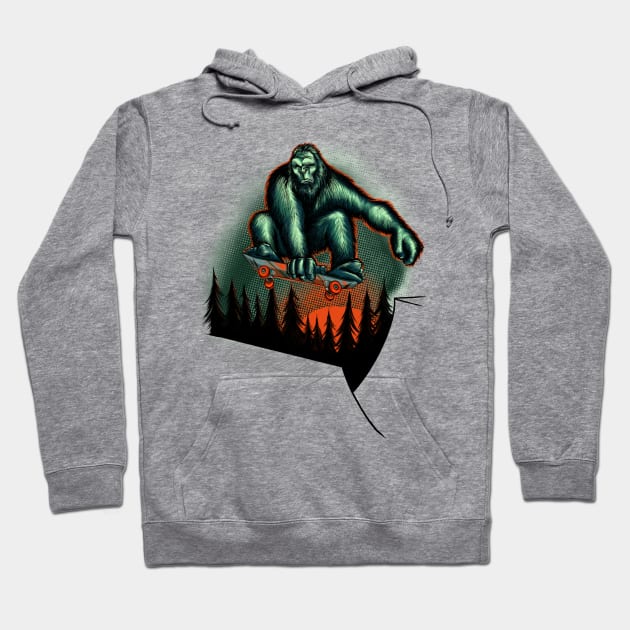 Bigfoot catching air! Hoodie by Jonesntees